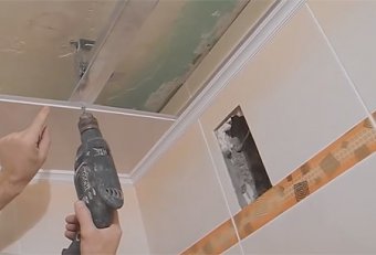 Как Крепить Пластиковые Панели на Потолок